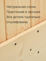 Дверь межкомнатная раздвижная 100х210 см Дези из массива сосны в натуральной отделке, амбарная дверь купе для дома и бани, в скандинавском стиле