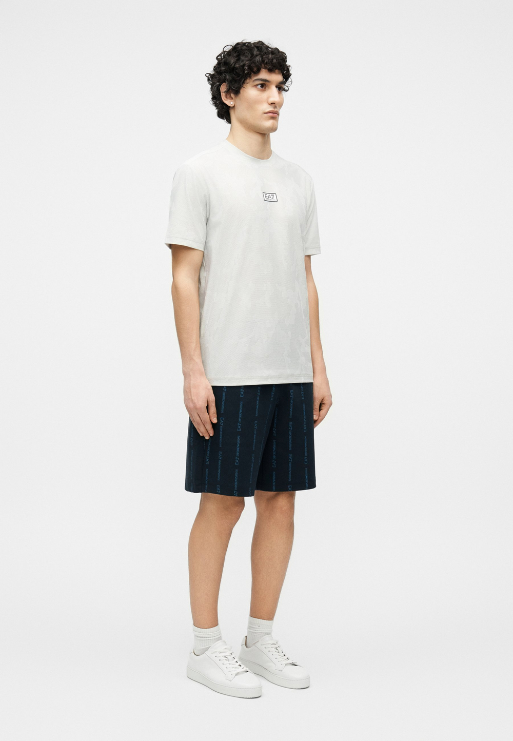 EA7 Emporio Armani VENTUS - Футболка с принтом - Серый