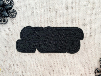 Термоаппликация, р. 4,3х10,5 см, чёрный