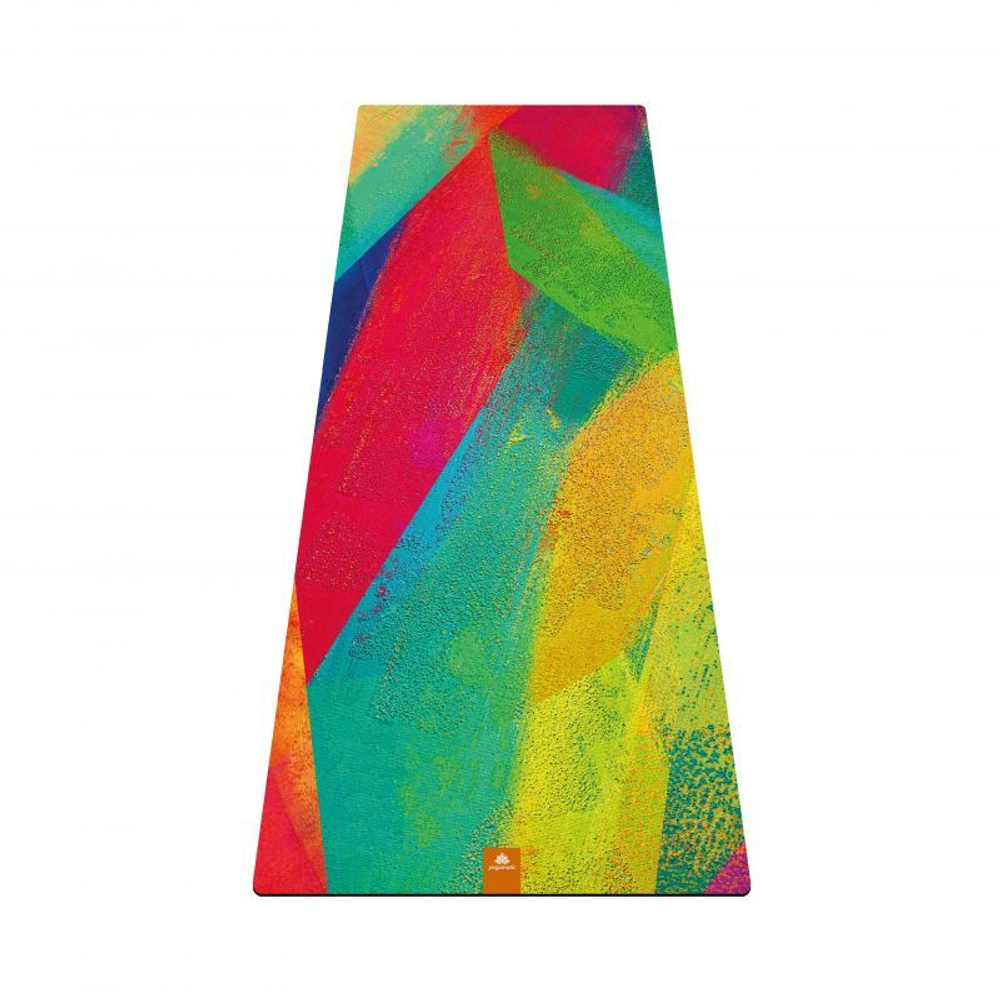 Легкий коврик для йоги Краски 173*61*0,1 см из микрофибры и каучука