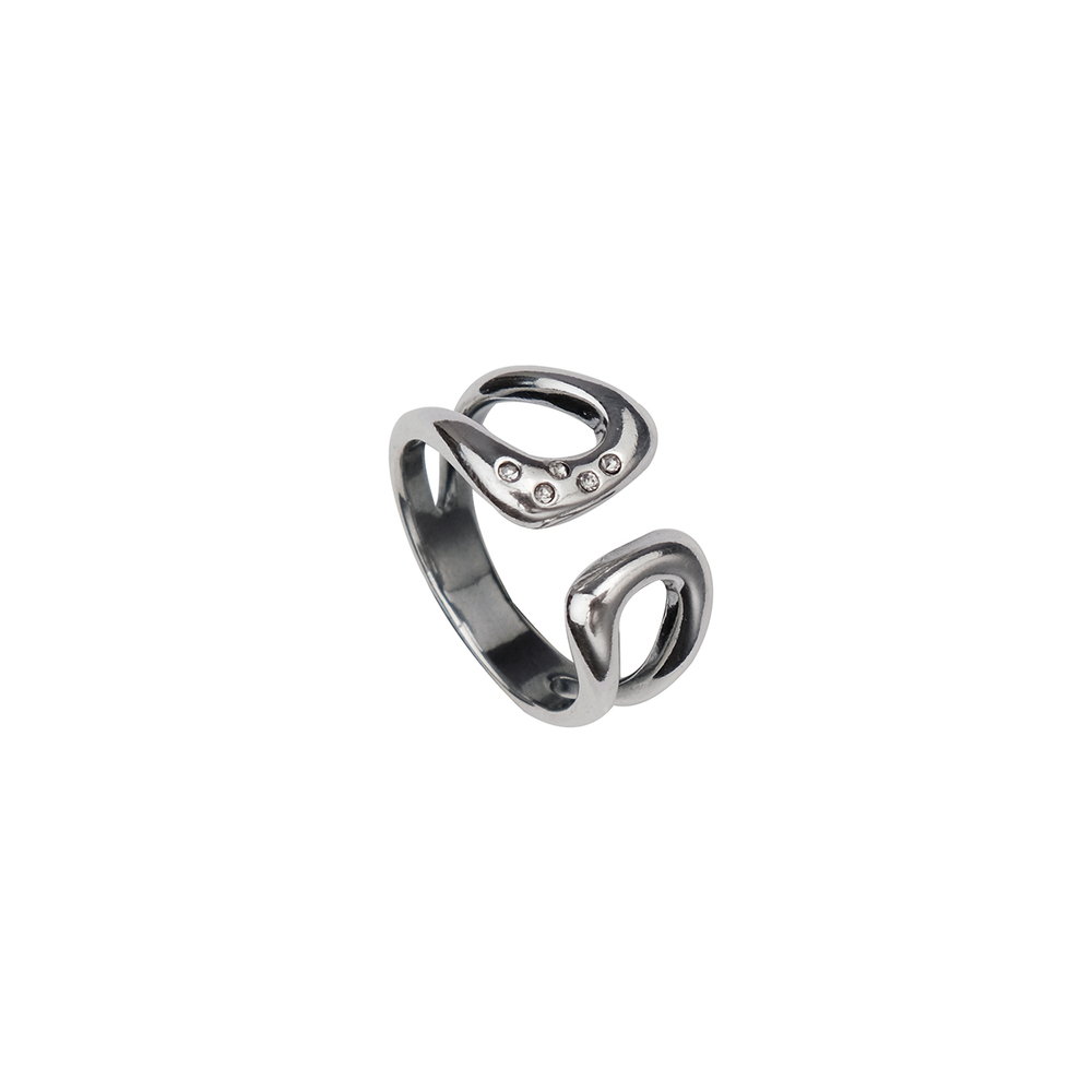 "Пеликула" кольцо в серебряном покрытии из коллекции "Простейшие" от Jenavi