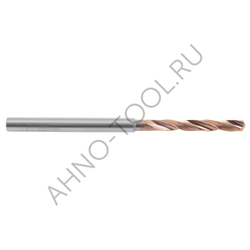Сверло  4.4мм монолитное твердосплавное 5D с подводом СОЖ. SP-X801050440 VHM AHNO