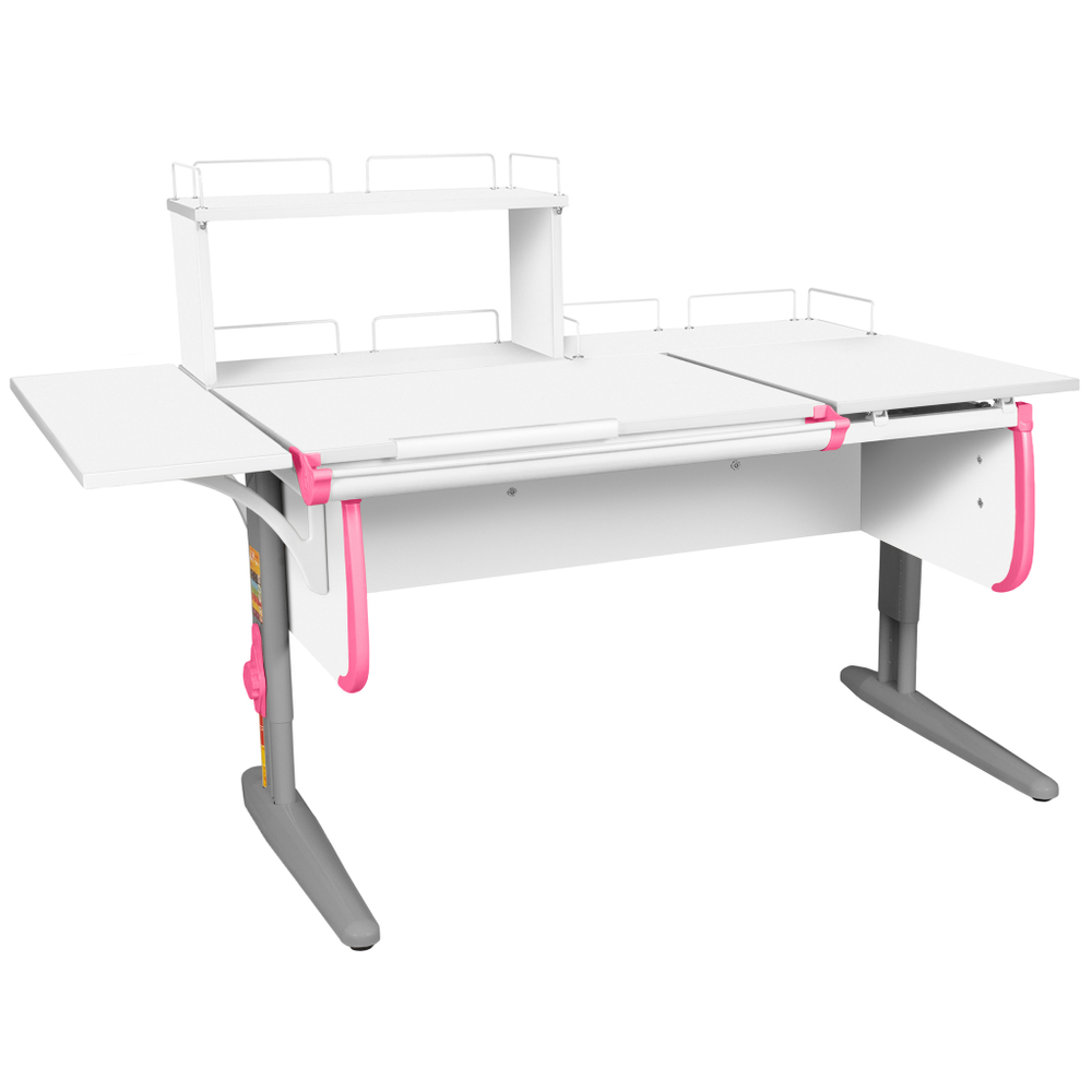 Растущая парта с задними и боковой полками Дэми СУТ 25-02-Б1Д1 (1500×880 мм)