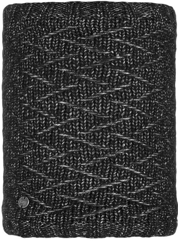 Шарф-труба вязаный с флисом Buff Neckwarmer Knitted Polar Ebba Black Фото 1