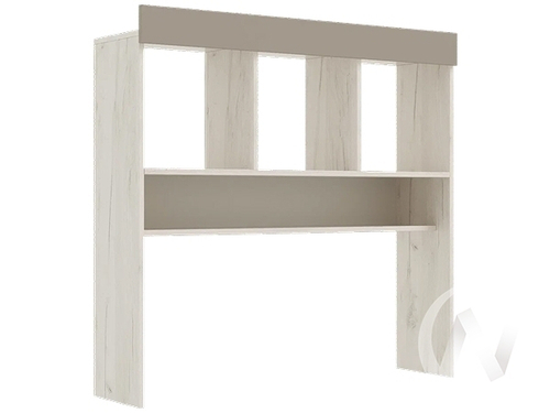 Надстройка Детская Юниор-4 (дуб крафт белый/шарли мокко)