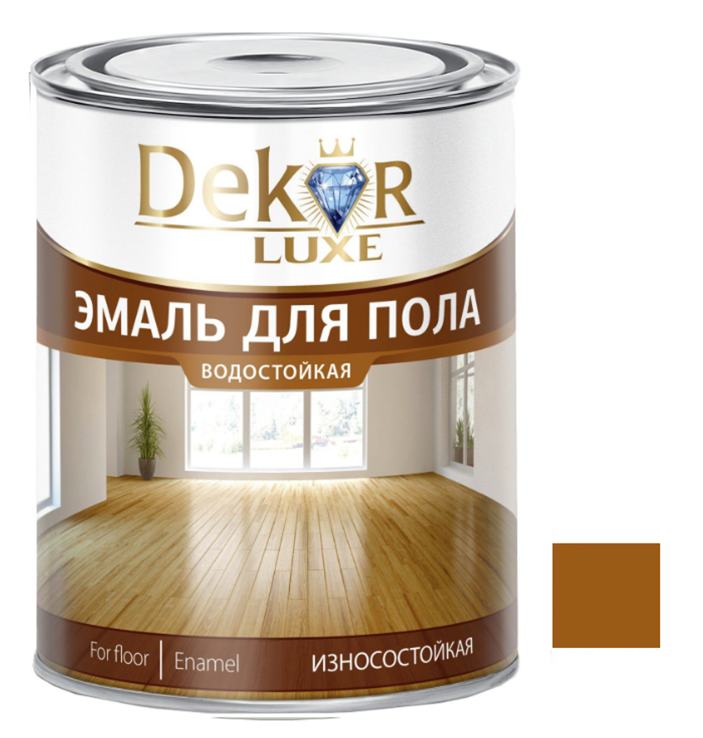 ЭМАЛЬ ДЕКОР ПФ-266 ДЛЯ ПОЛА ЖЁЛТО-КОРИЧНЕВАЯ 0.8Л