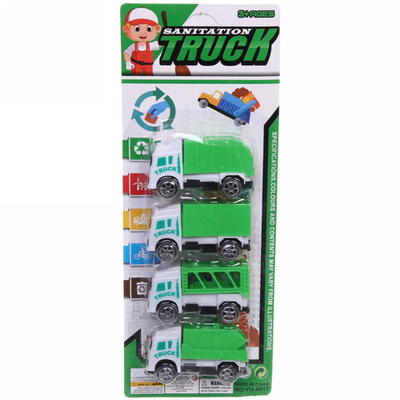 Набор машин 4шт «Kanitation Track» 30*11,5 см