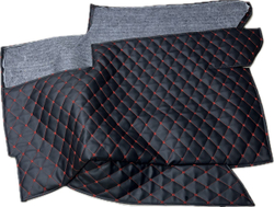 Коврики (утеплитель) под сиденья УАЗ 452 Буханка (красная нить Бабочка)