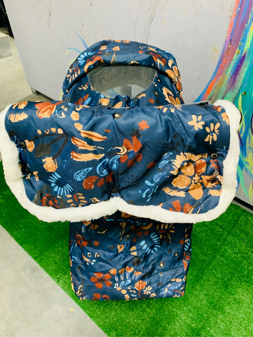 Коляска комбинированная «Ника Детям 7-5» принт: цветочный темный (арт. НД7-5/3)