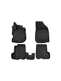 Коврики в салон для RENAULT Sandero Stepway, 2018-, хэтчбек, 4 шт. (Повышенная устойчивость, повышенная износостойкость) FORMAT.3D4155210K