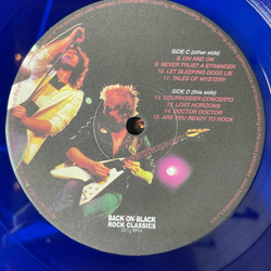 Винтажная виниловая пластинка LP The Michael Schenker Group One Night At Budokan (UK 2010) (Blue Vinyl)