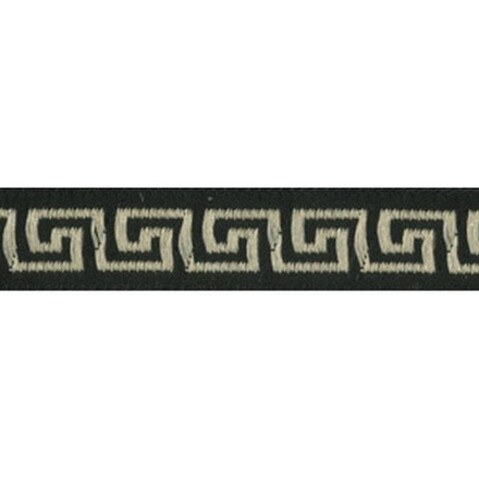Лента жаккардовая 16 мм "Gamma", отделочная, цв.черный