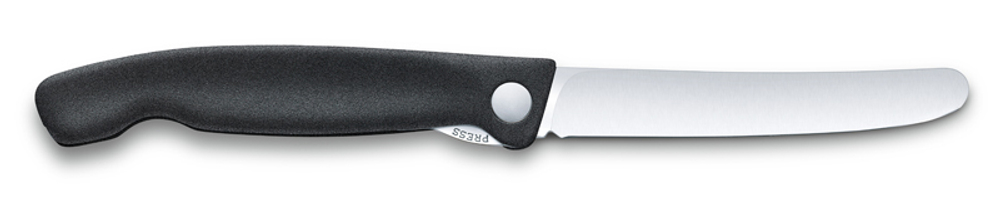 Нож для овощей SwissClassic чёрный складной 11 см VICTORINOX 6.7803.FB