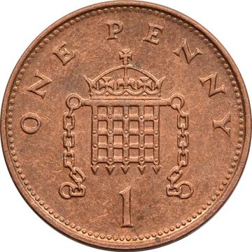 1 пенни 1992-1997 Великобритания