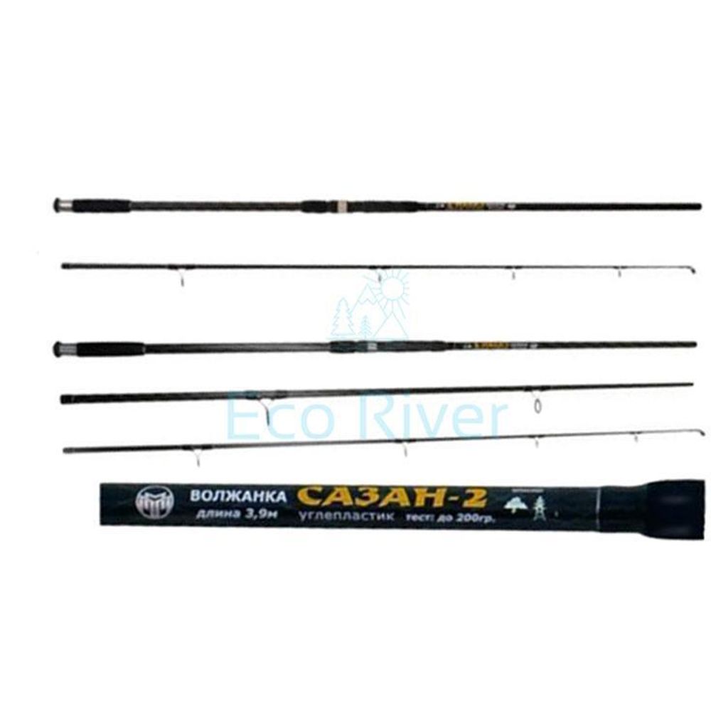 Удилище карп "Волжанка Сазан-2" 3.6м (3 секции) тест до 200гр (IM7)