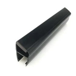 Уплотнитель магнитный, на стекло 6 мм, угол 90°/180°, 2 метра черный (1 штука)
