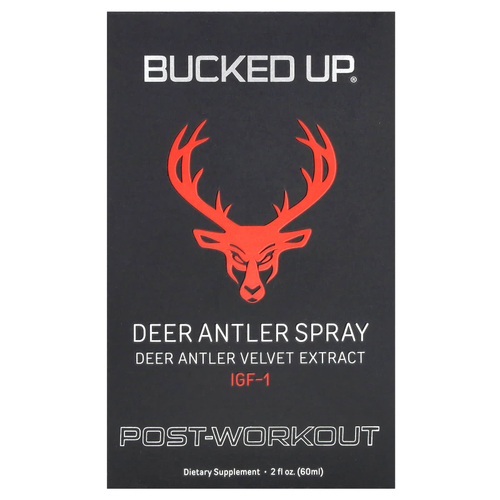 Bucked Up, Спрей из оленьих рогов, после тренировки, 60 мл (2 унции)