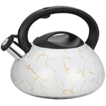 Чайник из нержавеющей стали 3л индукционное дно «Белый мрамор» Катунь КТ-151MW