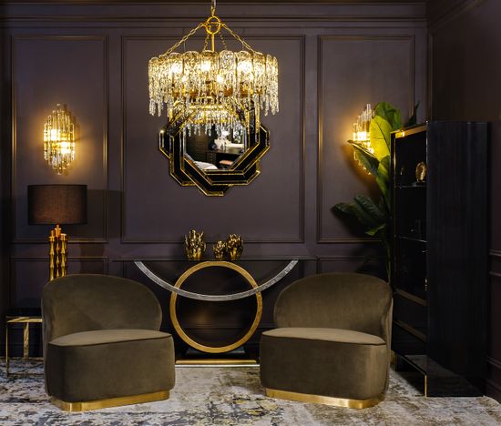 ART-4472-D Консоль "Circus" со стеклом 157*46*82см