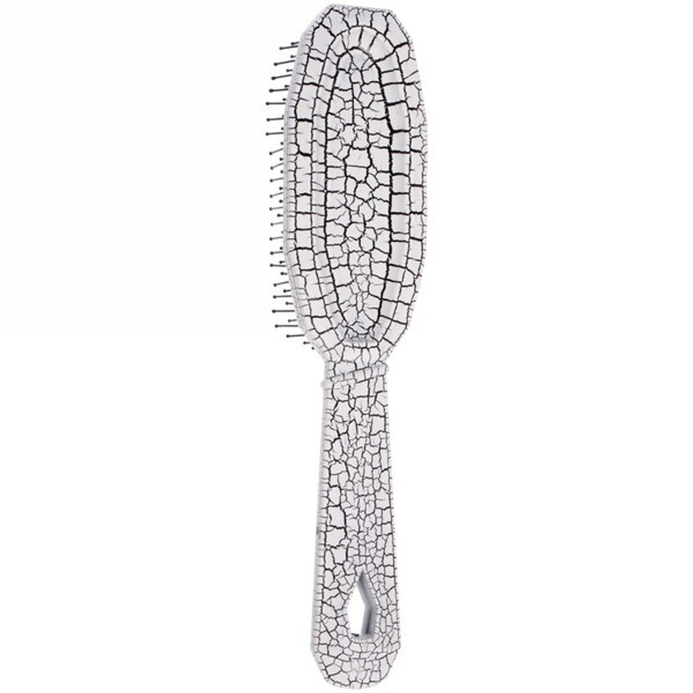 Расческа массажная «Dewal style», цвет платиновый, 22*5см