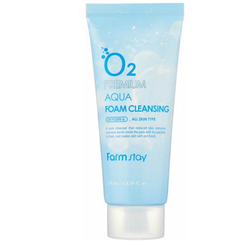 Кислородная пенка для умывания Farmstay "O2 PREMIUM AQUA FOAM CLEANSING" 100 мл