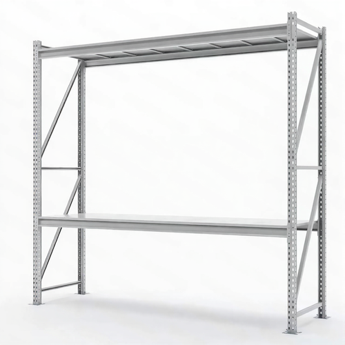 Стеллаж СФМ 2000х2000х800 (2 яруса с настилом) Zn