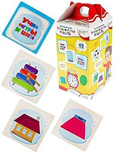 Bright Kids. Обучающий набор. Учим фигуры и цвета Арт. (ИН-4958)
