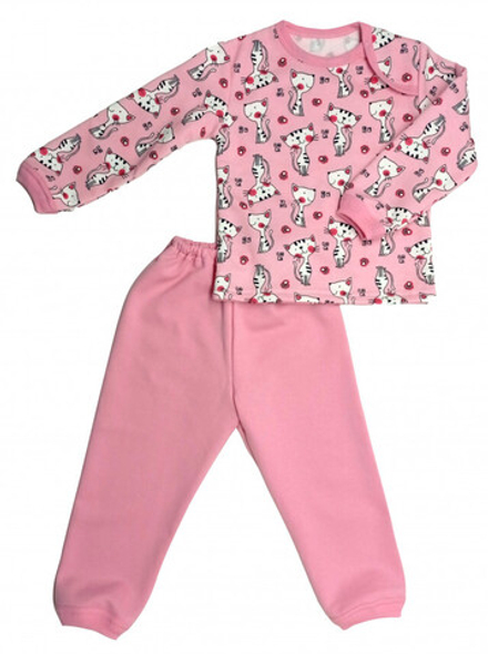 Пижама теплая 610/34 (кошки, лапки)