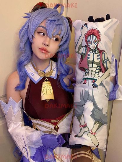 Мини дакимакура Аказа из Клинок, рассекающий демонов арт. M0287, 60х20 см