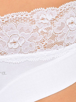 Трусики-слипы Dolce Cinture с кружевным пояском (Размер: M) (Цвет: белый)