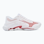 Женские Кроссовки волейбольные Mizuno Wave Lightning Elite white/rose elegance/lava falls