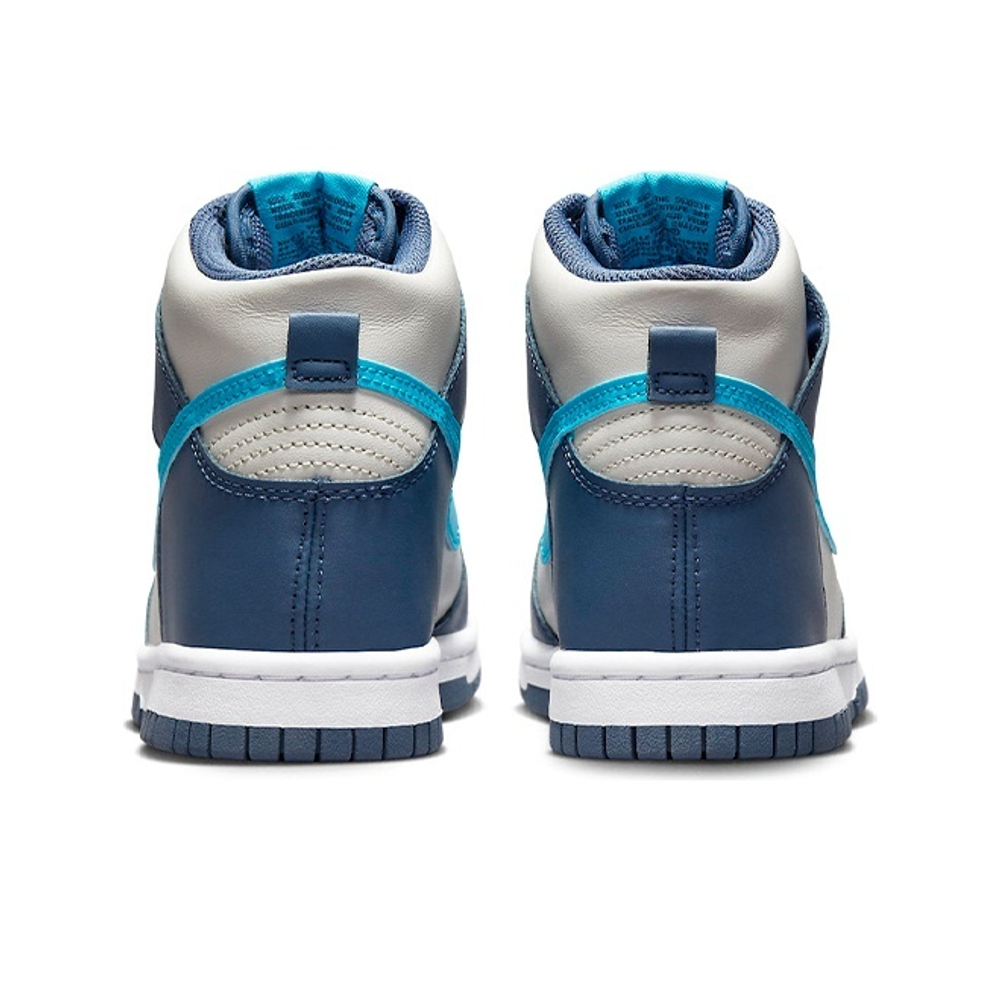 Кроссовки Nike Dunk High Light Bone Diffused Blue
