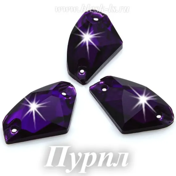 Пришивной галактик Dongzhou с 2 отверстиями, Пурпл Вельвет