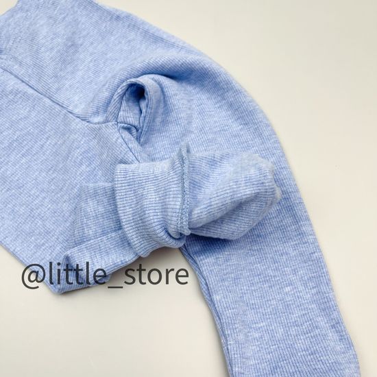 Штанишки из кашкорсе, Голубой меланж