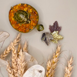 Брош "Капозиция из листьев клена"