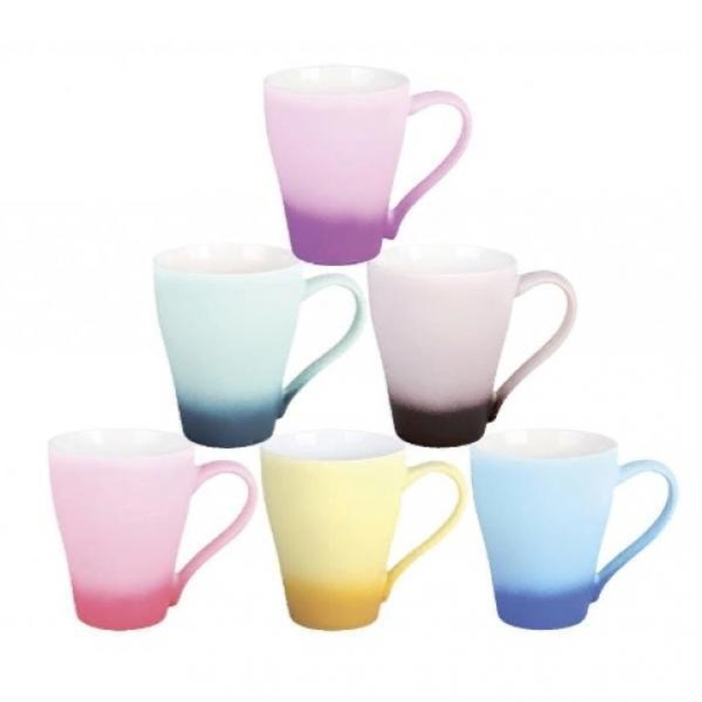 Кружка фарфор 280мл Бутон Микс Омбре Коралл