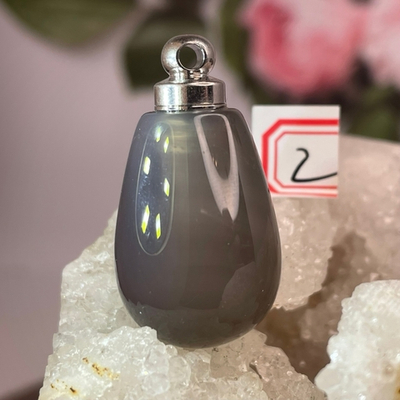 36002 Агат серый Кулон флакон