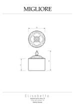 Баночка Migliore Elisabetta 17056 золото