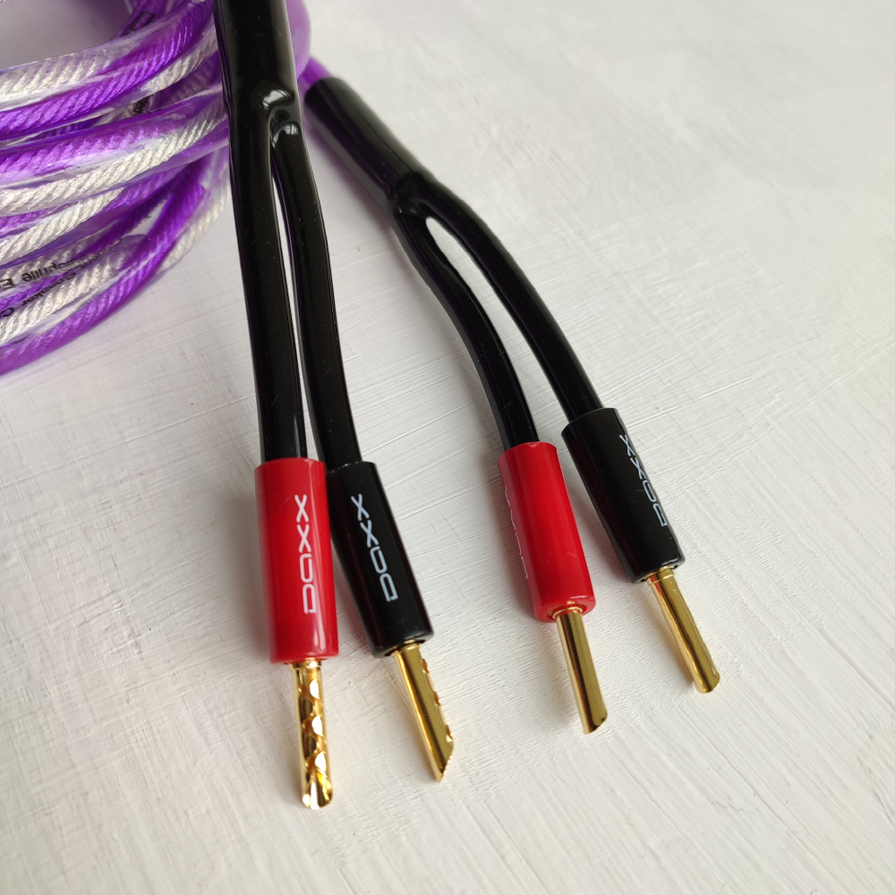 DAXX S92p Акустический кабель 12AWG (3.3мм.кв), класса Hi-Fi из посеребренной бескислородной меди -готовая пара-