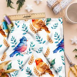 Ткань Барби садовые птахи