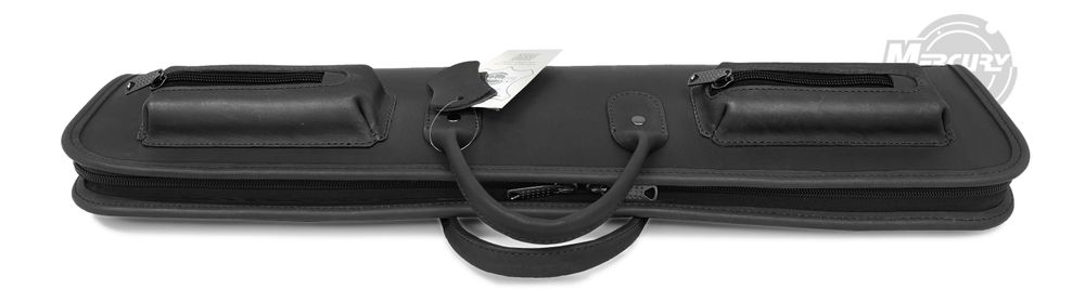 Чехол на 3-х составной кий Милан (черно-оранжевый)