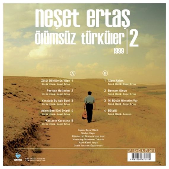 Vinil \ Пластинка \ Vynil Neşet Ertaş - ÖLÜMSÜZ TÜRKÜLER - 2 / LP