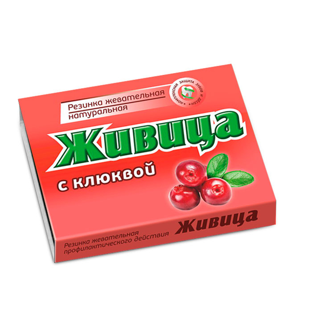 Смолка жевательная Алтайский нектар "Живица" (с клюквой), блистер 0,8г №5