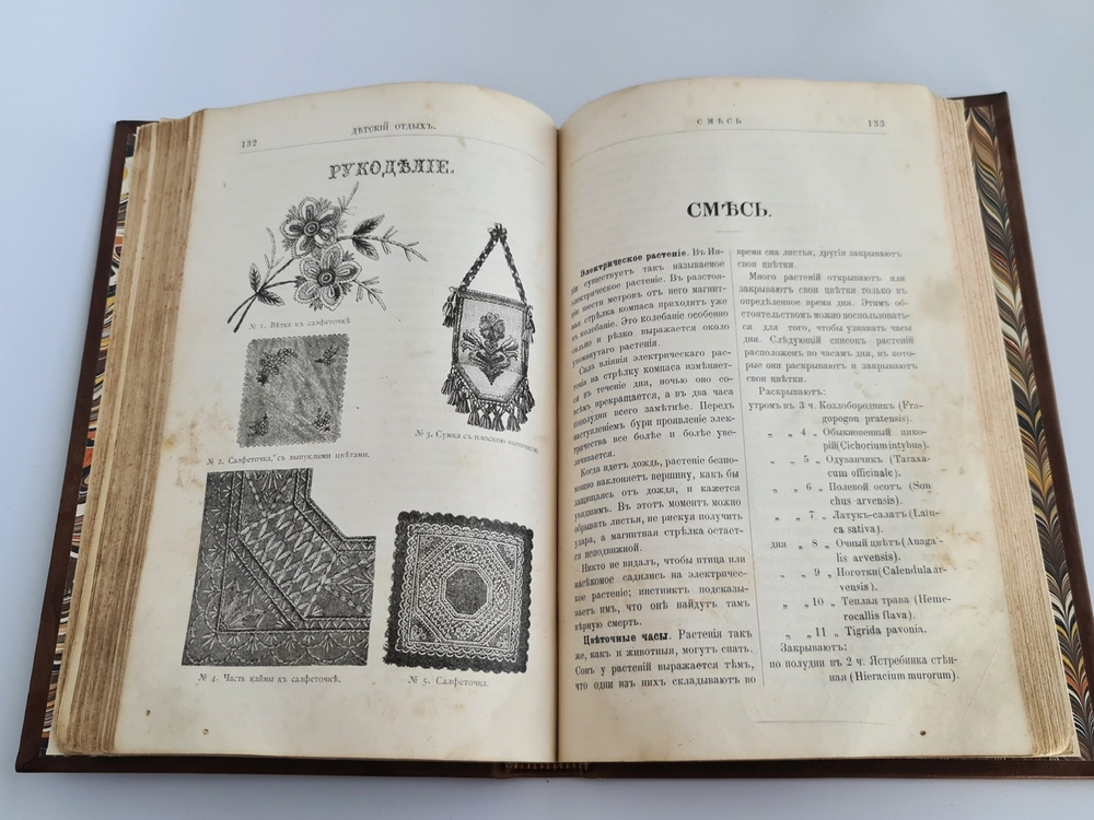 "Детский отдых. Ежемесячный иллюстрированный журнал для детей". 1895г. - антикварное издание