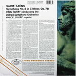 Marcel Dupre, Paul Paray, Detroit Symphony Orchestra / Saint-Saens: Symphony No. 3 (LP)