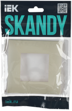 SKANDY Рамка 1-местная SK-F01B бежевый IEK