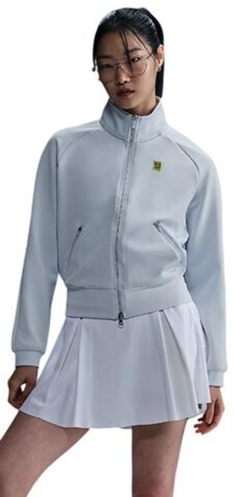Женская Кофта теннисная Nike Court Heritage FZ - небесный