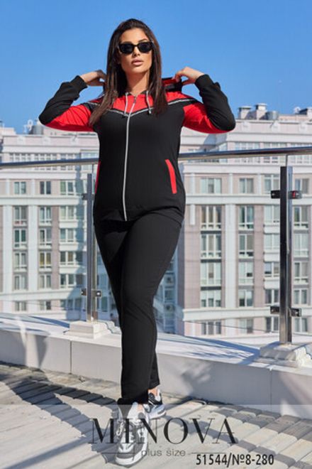 Костюм 8-280-черный-красный Minova Фото 2