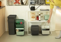 Brabantia Контейнер для сортировки мусора Sort & Go 20л Светло-серый