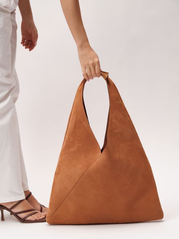 Замшевая сумка шоппер Luna DBR 31373 вуд